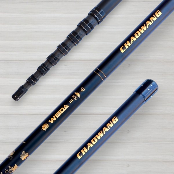 Ручка для підсака Weida Chaowang телескопічна карбонова, з регульованою довжиною, 5,0м